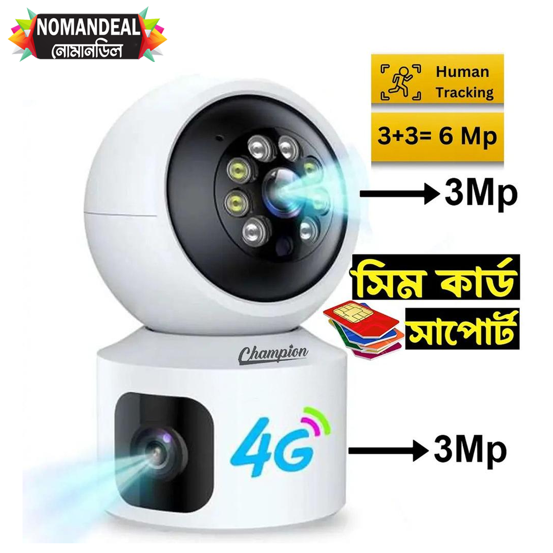 4G Sim System 3+3=6mp Champion C10 Double lens Camera 1 Year change warranty