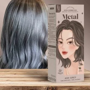 Kota Cosmetics Permanent Hair Color Cream Metal (Ash Grey)