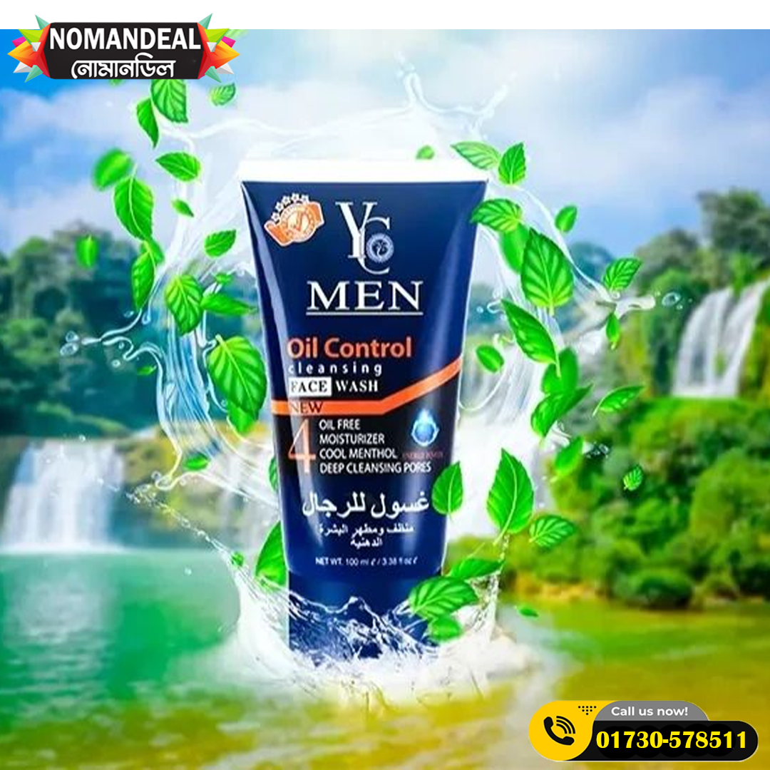 YC Oil Control Face Wash For Men (100 ml)