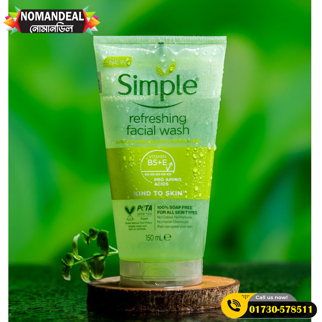 SIMPLE FACE WASH KIND TO SKIN REFRESHING GEL 150ML